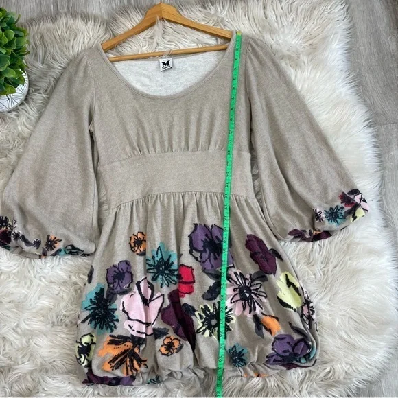 Missoni Y2K Flower Bubble Hem Wool Blend Dress - Picture 7 of 11